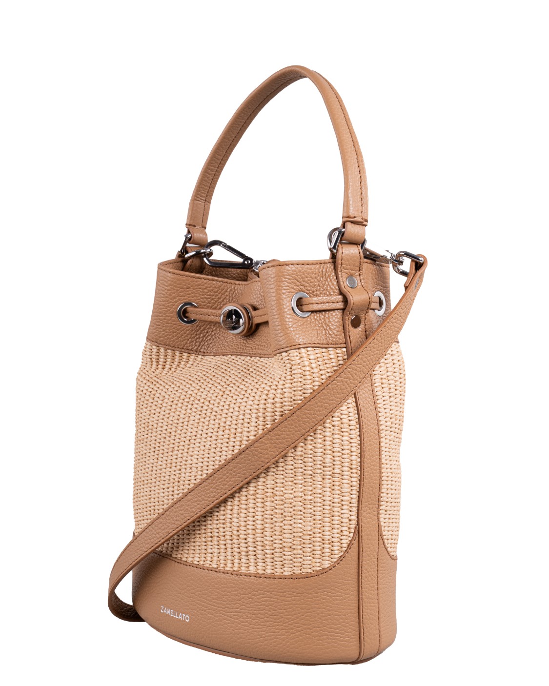 shop ZANELLATO  Borsa: Zanellato borsa a secchiello "Monda" S in pelle e rafia.
Modello in pelle di vitello martellata.
Manico in pelle.
Chiusura magnetica.
Tasca interna piatta.
Due tasche piatte interne.
Fodera in tessuto.
Hardware in metallo argentato.
Dimensioni: Larghezza 22 cm, Altezza 28 cm, Profondità 14 cm,
Composizione: 100% pelle di vitello.
Made in Italy.. 068980 S 2030000-Z0297 number 9041332